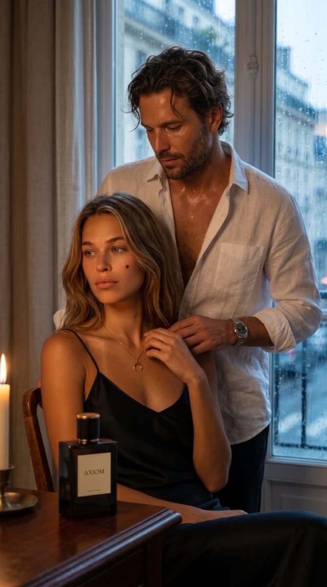 AXIOM Parfums — Leon × Zofia couple editorial