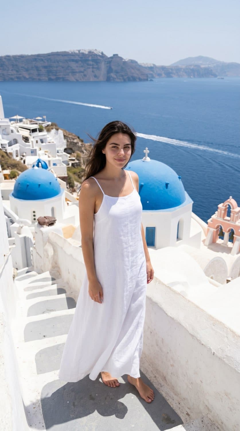 Santorini — White terrace