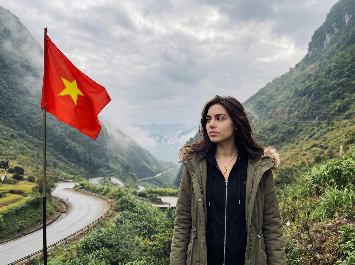 Vietnam — Motorbike in the mountains